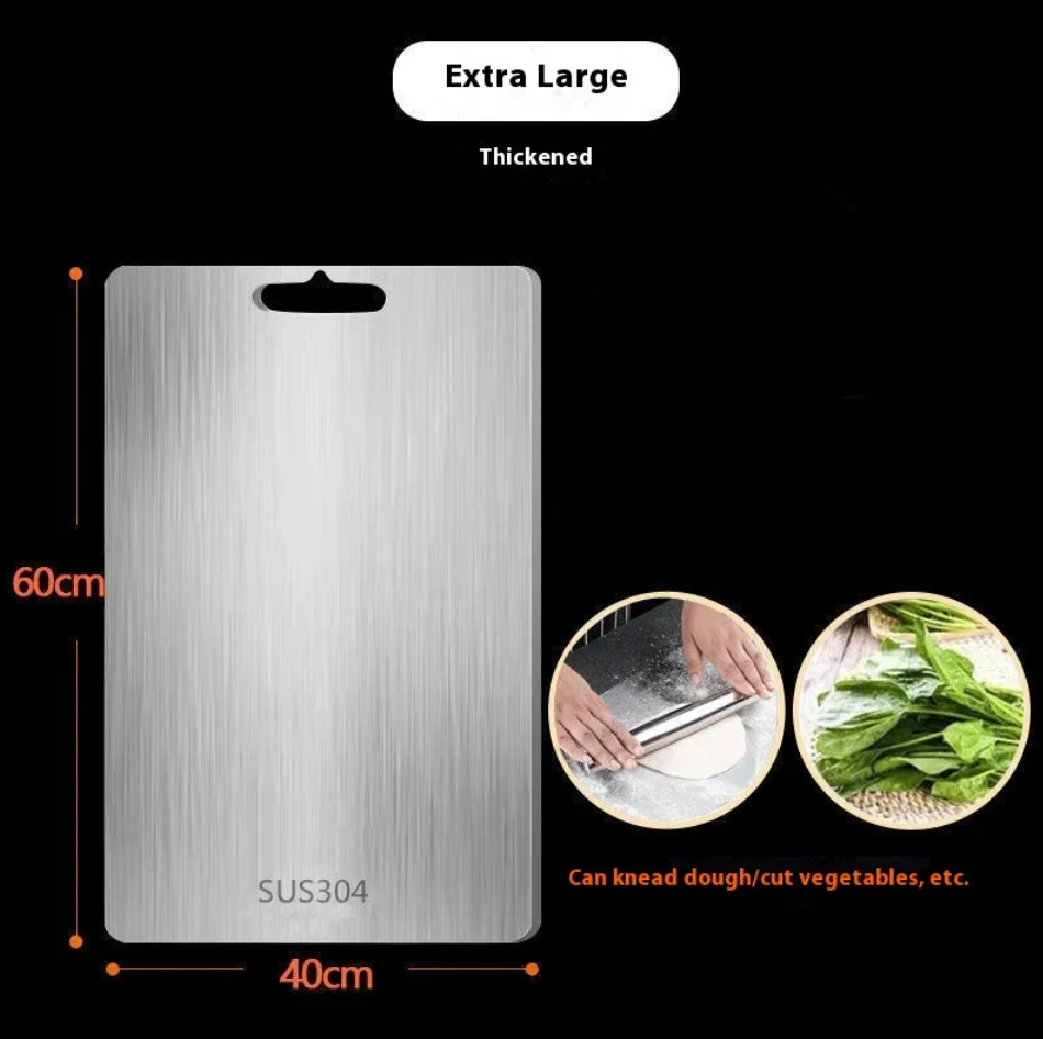 Double-Sided Stainless Steel Cutting Board