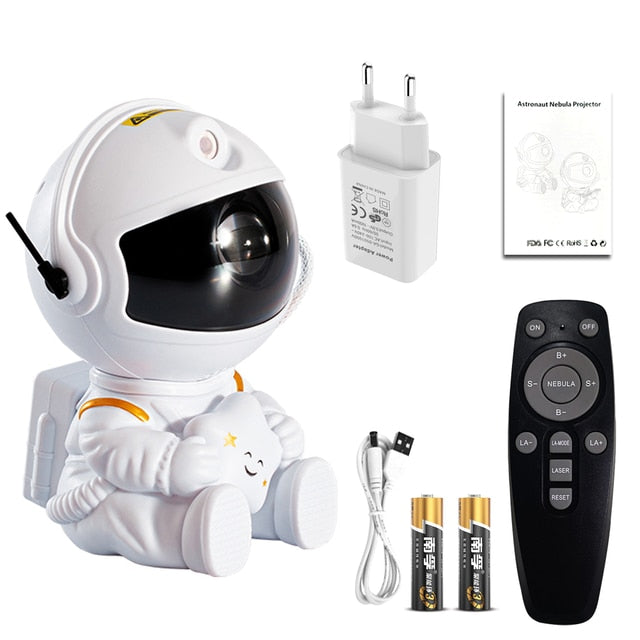 Astronaut Galaxy Projector Light – Space Ambiance for Any Room